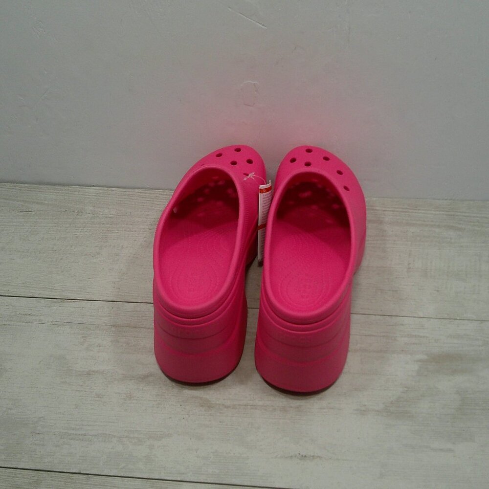 Crocs Siren Perfectly Pink Platform Comfort Clog Men's 10 | Women’s 12 – New - Picture 10 of 13
